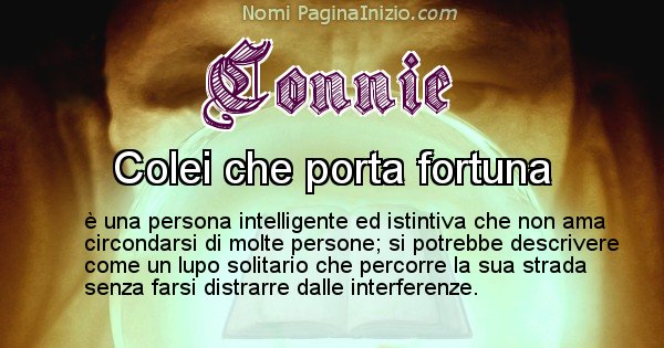 Connie - Significato reale del nome Connie