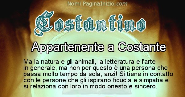 Costantino - Significato reale del nome Costantino