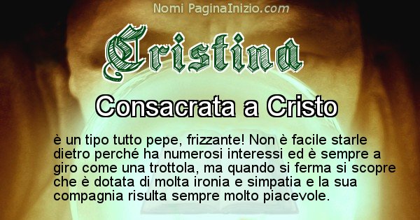 Cristina - Significato reale del nome Cristina