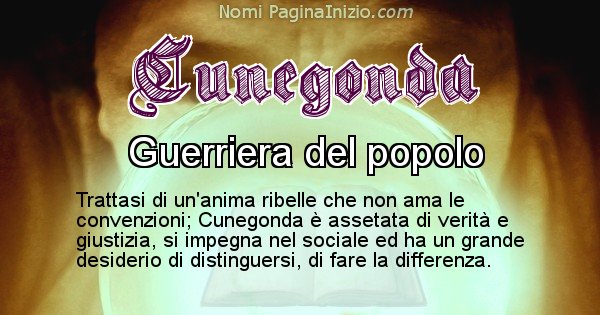 Cunegonda - Significato reale del nome Cunegonda