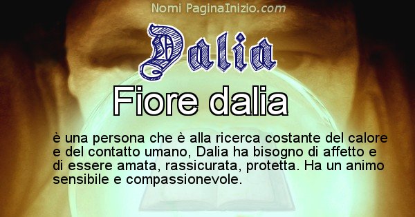 Dalia - Significato reale del nome Dalia