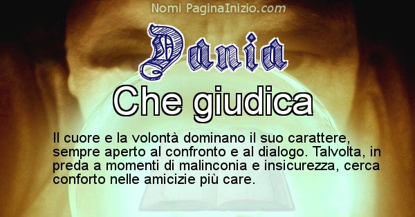 Dania - Significato reale del nome Dania