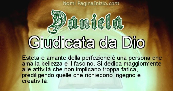 Daniela - Significato reale del nome Daniela