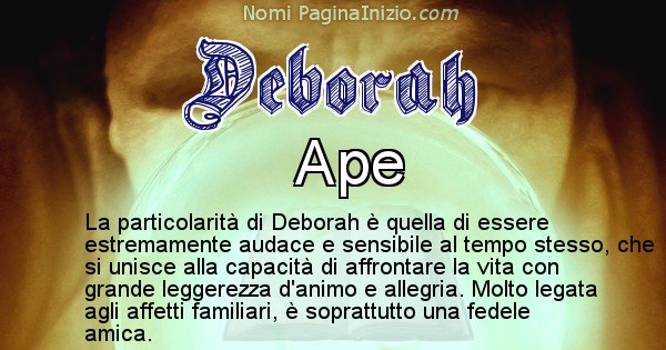 Deborah - Significato reale del nome Deborah