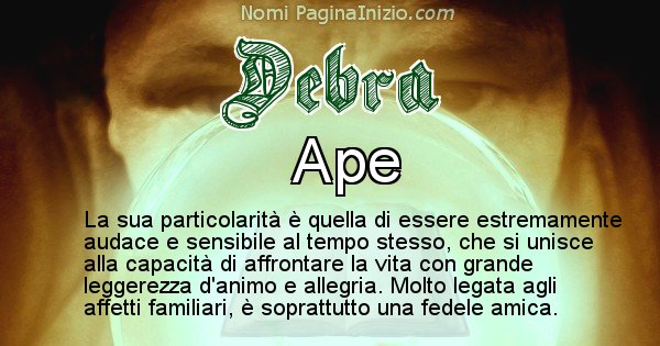 Debra - Significato reale del nome Debra