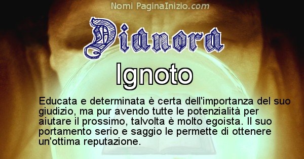 Dianora - Significato reale del nome Dianora