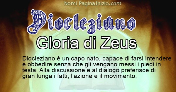 Diocleziano - Significato reale del nome Diocleziano