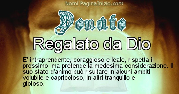 Donato - Significato reale del nome Donato