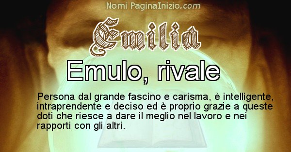 Emilia - Significato reale del nome Emilia