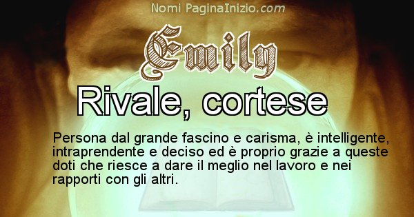 Emily - Significato reale del nome Emily