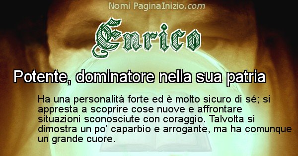 Enrico - Significato reale del nome Enrico
