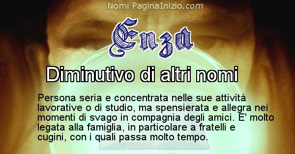 Enza - Significato reale del nome Enza