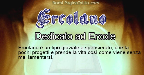 Ercolano - Significato reale del nome Ercolano