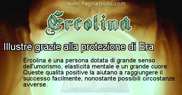 Ercolina - Significato reale del nome Ercolina