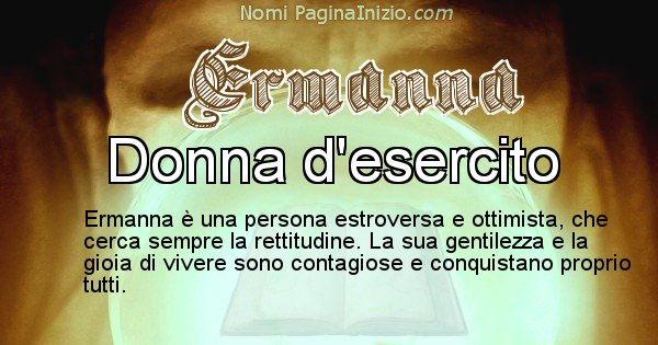 Ermanna - Significato reale del nome Ermanna