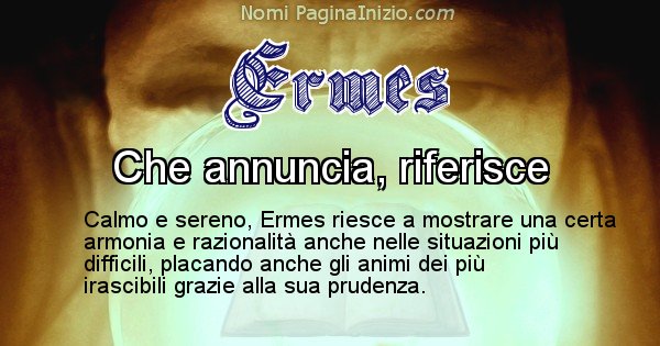 Ermes - Significato reale del nome Ermes