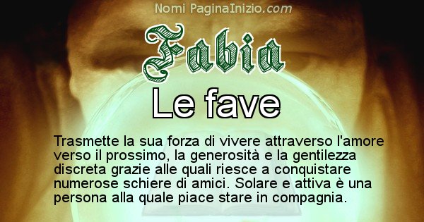 Fabia - Significato reale del nome Fabia