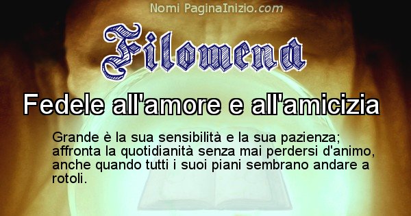 Filomena - Significato reale del nome Filomena