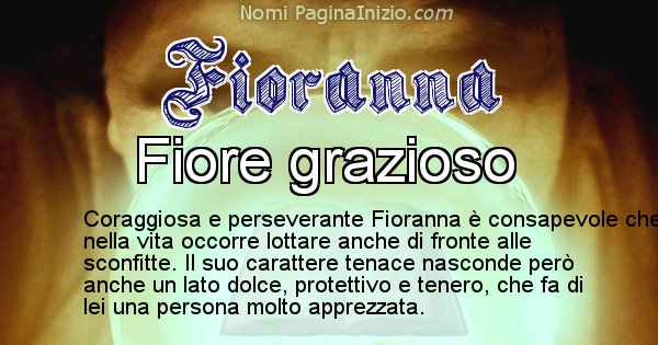 Fioranna - Significato reale del nome Fioranna