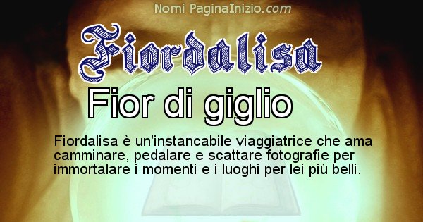 Fiordalisa - Significato reale del nome Fiordalisa