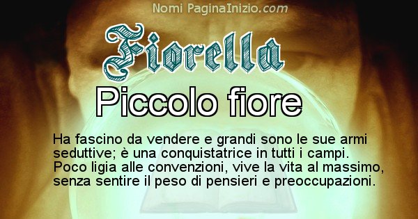 Fiorella - Significato reale del nome Fiorella