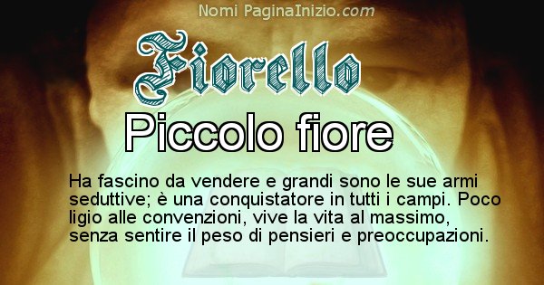 Fiorello - Significato reale del nome Fiorello