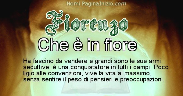 Fiorenzo - Significato reale del nome Fiorenzo