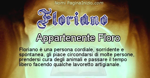 Floriano - Significato reale del nome Floriano