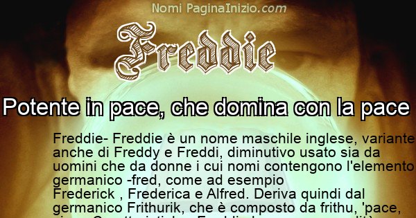 Freddie - Significato reale del nome Freddie