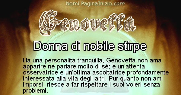 Genoveffa - Significato reale del nome Genoveffa