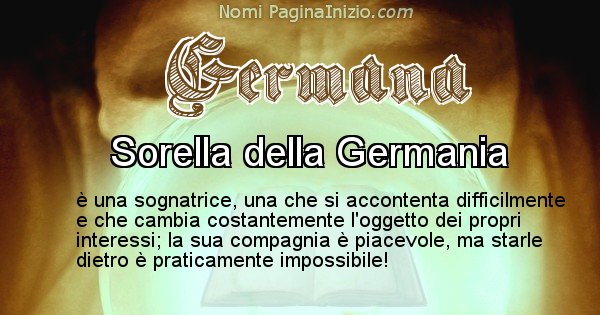 Germana - Significato reale del nome Germana
