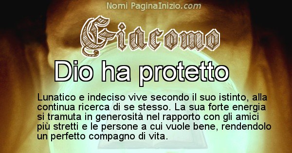 Giacomo - Significato reale del nome Giacomo