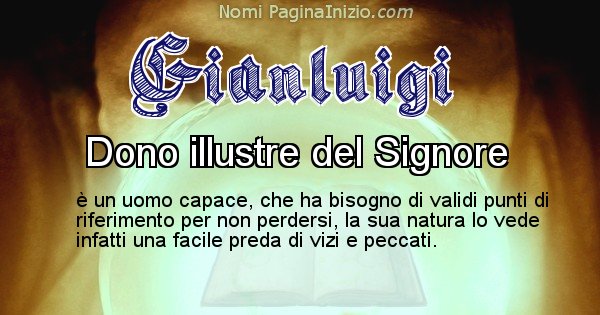 Gianluigi - Significato reale del nome Gianluigi
