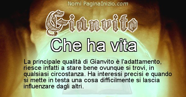 Gianvito - Significato reale del nome Gianvito