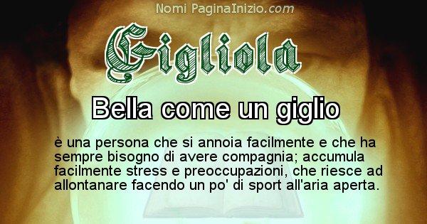 Gigliola - Significato reale del nome Gigliola
