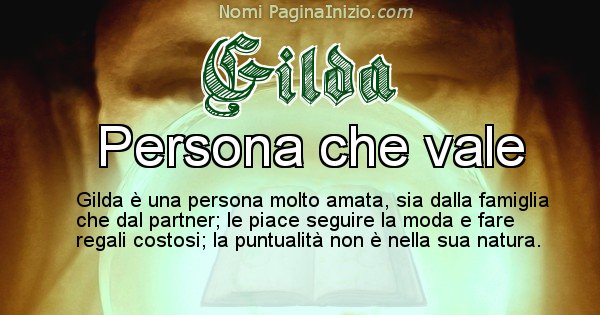 Gilda - Significato reale del nome Gilda