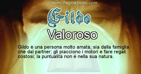 Gildo - Significato reale del nome Gildo