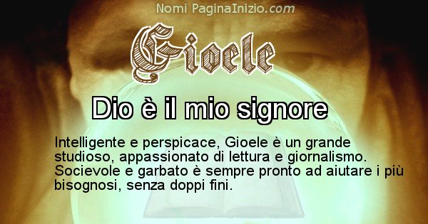 Gioele - Significato reale del nome Gioele