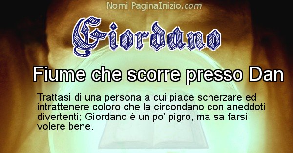Giordano - Significato reale del nome Giordano
