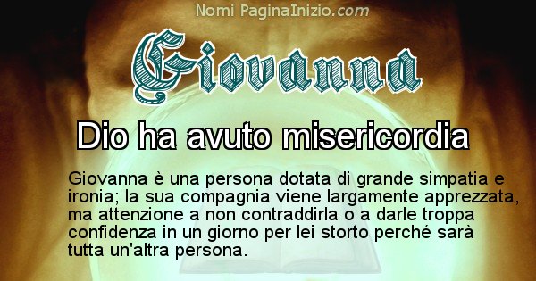 Giovanna - Significato reale del nome Giovanna