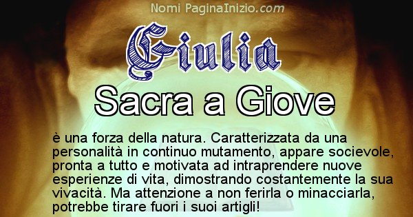 Giulia - Significato reale del nome Giulia