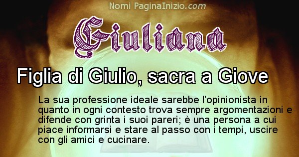 Giuliana - Significato reale del nome Giuliana