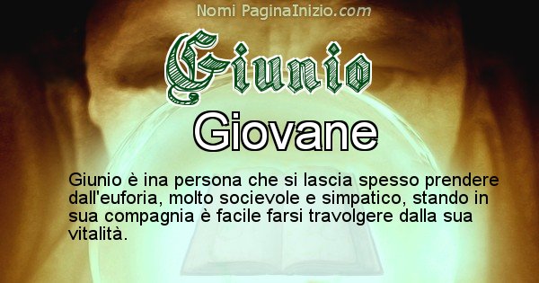 Giunio - Significato reale del nome Giunio