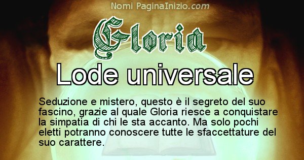 Gloria - Significato reale del nome Gloria