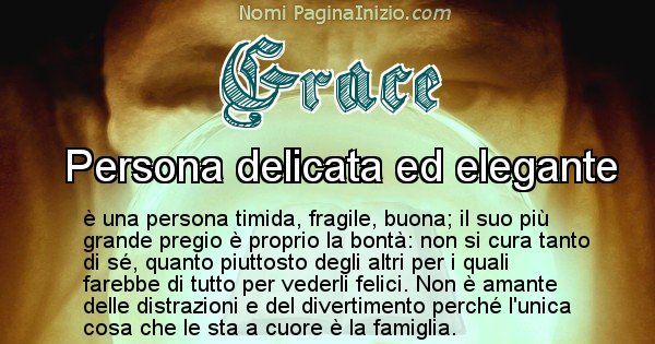 Grace - Significato reale del nome Grace