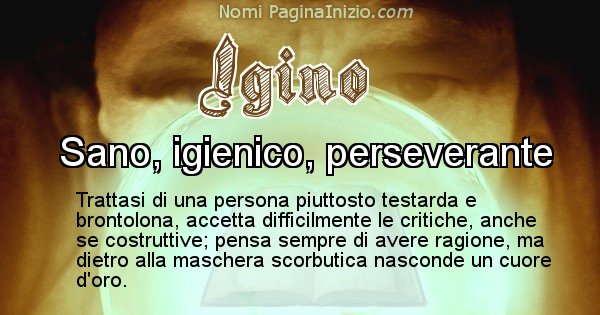 Igino - Significato reale del nome Igino