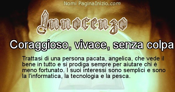 Innocenzo - Significato reale del nome Innocenzo