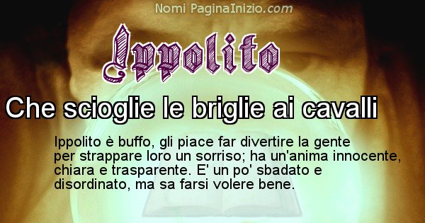 Ippolito - Significato reale del nome Ippolito