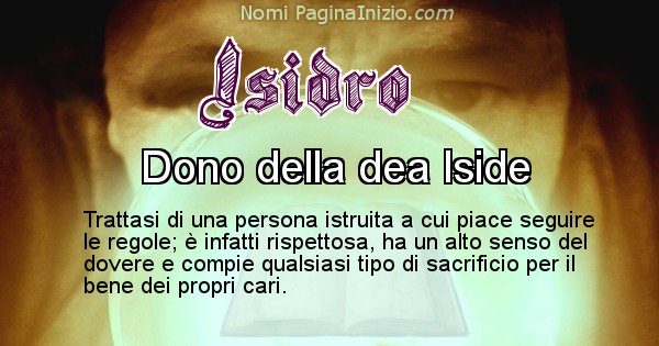 Isidro - Significato reale del nome Isidro