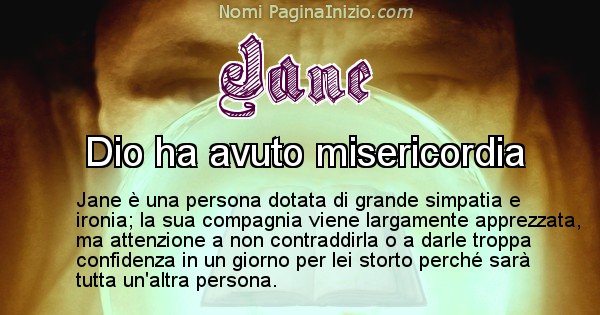 Jane - Significato reale del nome Jane